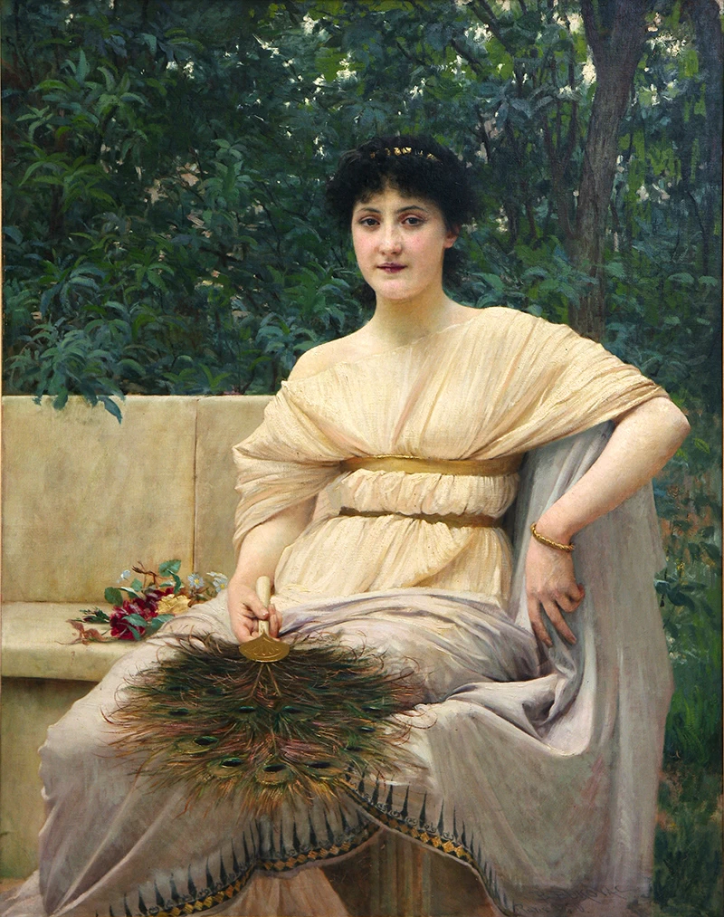 Vlaho Bukovac - Giovane signora patrizia, 1890